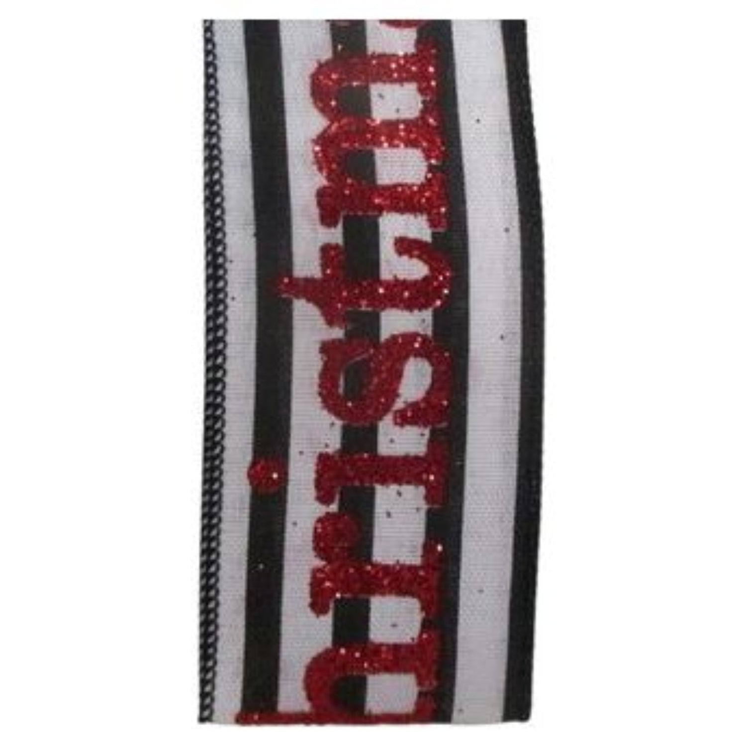Shop For 2.5" Merry Christmas Ribbon: Black/White