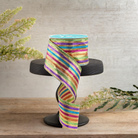 Shop For 2.5" Metallic Fiesta Stripe Ribbon: Gold (10 Yards)