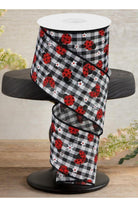 Shop For 2.5" Mini Ladybug on Royal Ribbon: Gingham (10 Yards)