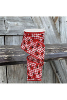 Shop For 2.5" Mini Ladybug on Royal Ribbon: Red Gingham (10 Yards) at Michelle's aDOORable Creations