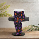 Shop For 2.5" Multi Glitter Dots: Black, Purple and Orange (10 Yards)