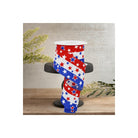 Shop For 2.5" Multi Stars On Stripes: White (10 Yards)