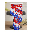 Shop For 2.5" Multi Stars On Stripes: White (10 Yards)