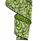 Shop For 2.5" Multi Swirls Glitter Ribbon: Lime Green/Black (10 Yard)