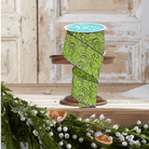 Shop For 2.5" Multi Swirls Glitter Ribbon: Lime Green/Purple (10 Yard)
