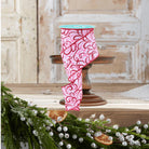 Shop For 2.5" Multi Swirls Glitter Ribbon: White/Pink/Red (10 Yard)