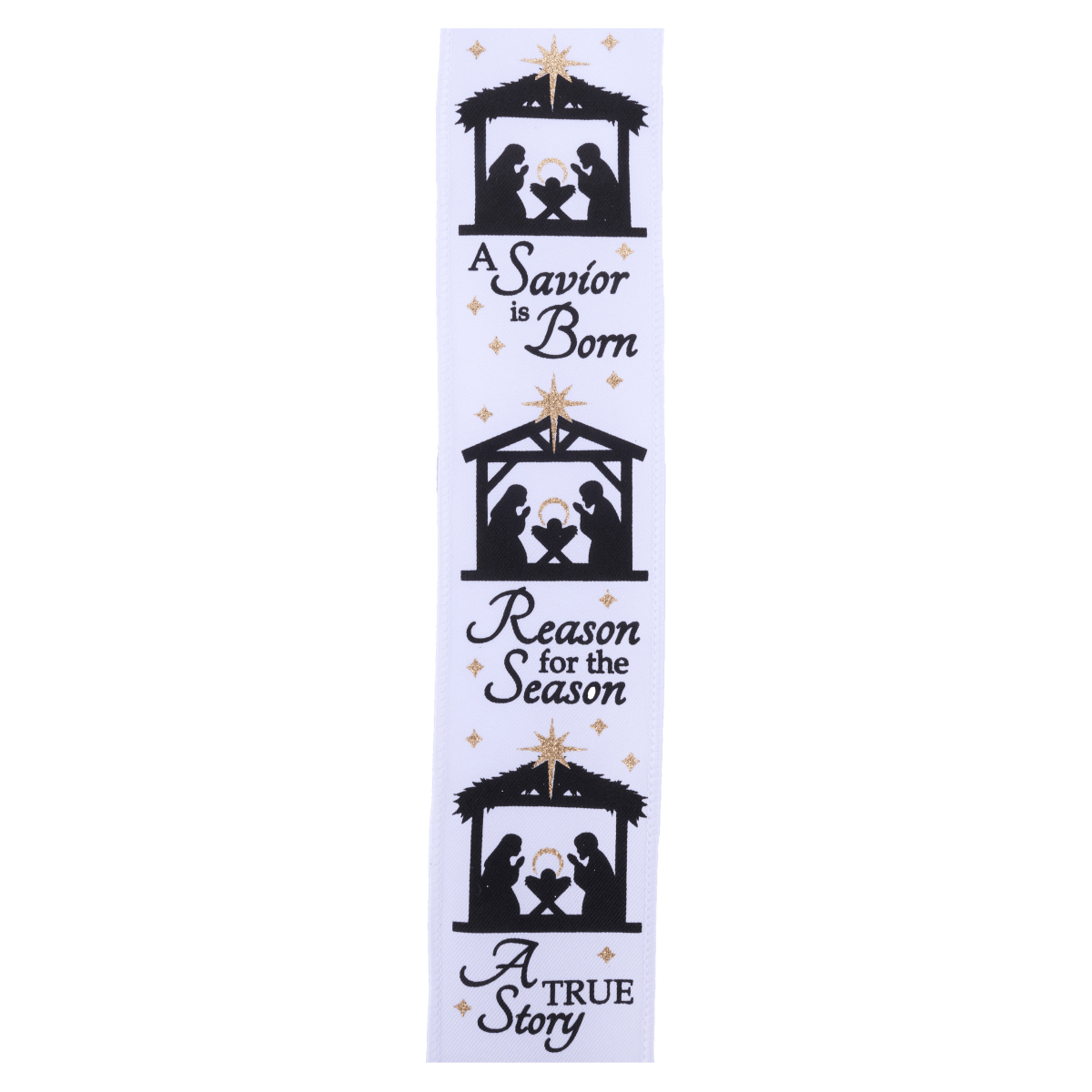 Shop For 2.5" Nativity Scene Ribbon: White (10 Yards)