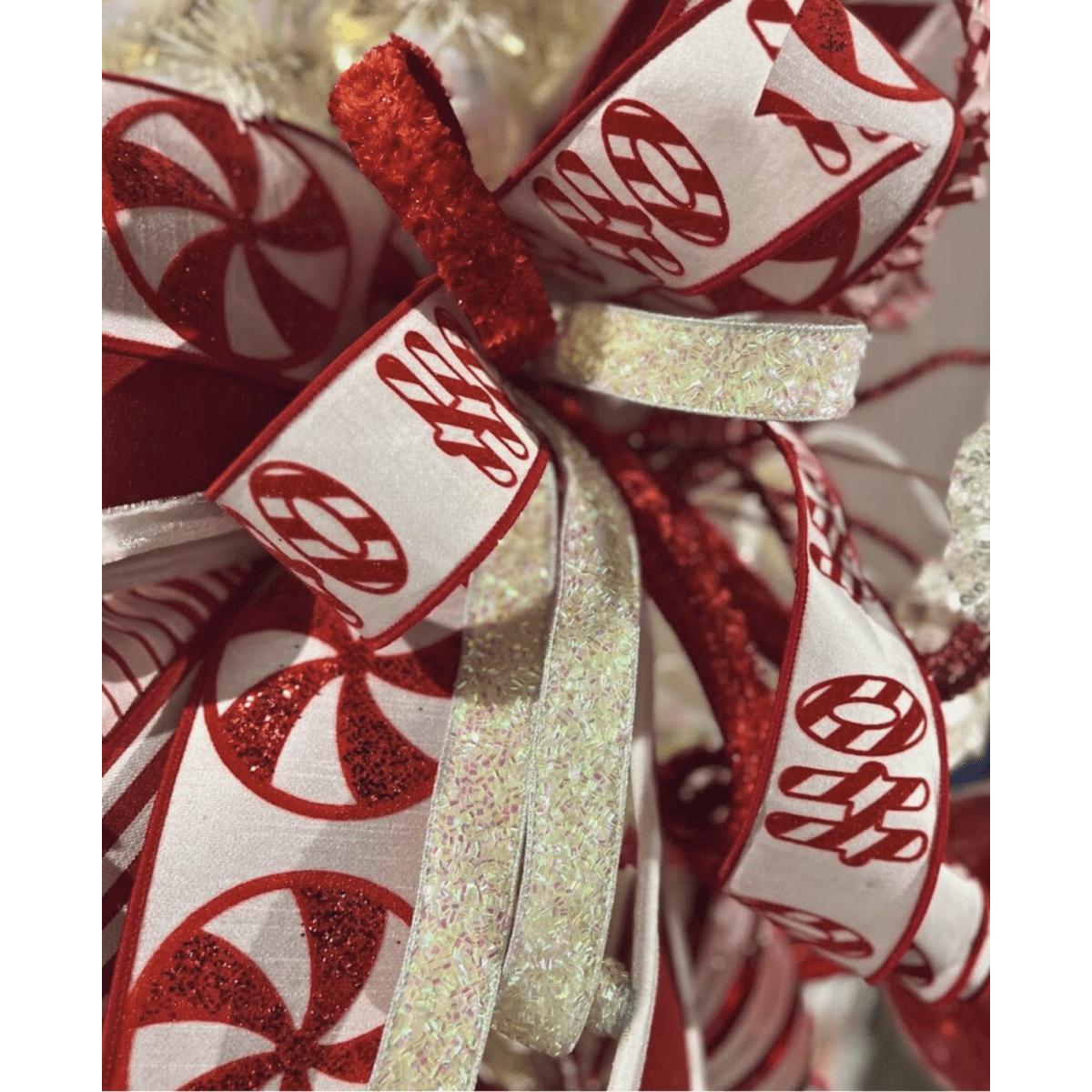 Shop For 2.5" North Pole Ribbon: Red/White (10 Yards)