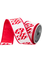 Shop For 2.5" North Pole Ribbon: Red/White (10 Yards)