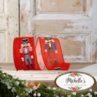 Shop For 2.5" Nutcracker Scroll Ribbon: Red (10 Yards)