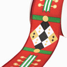 Shop For 2.5" Nutcracker Stripes & Patterns Ribbon: Red & Green (10 Yards)
