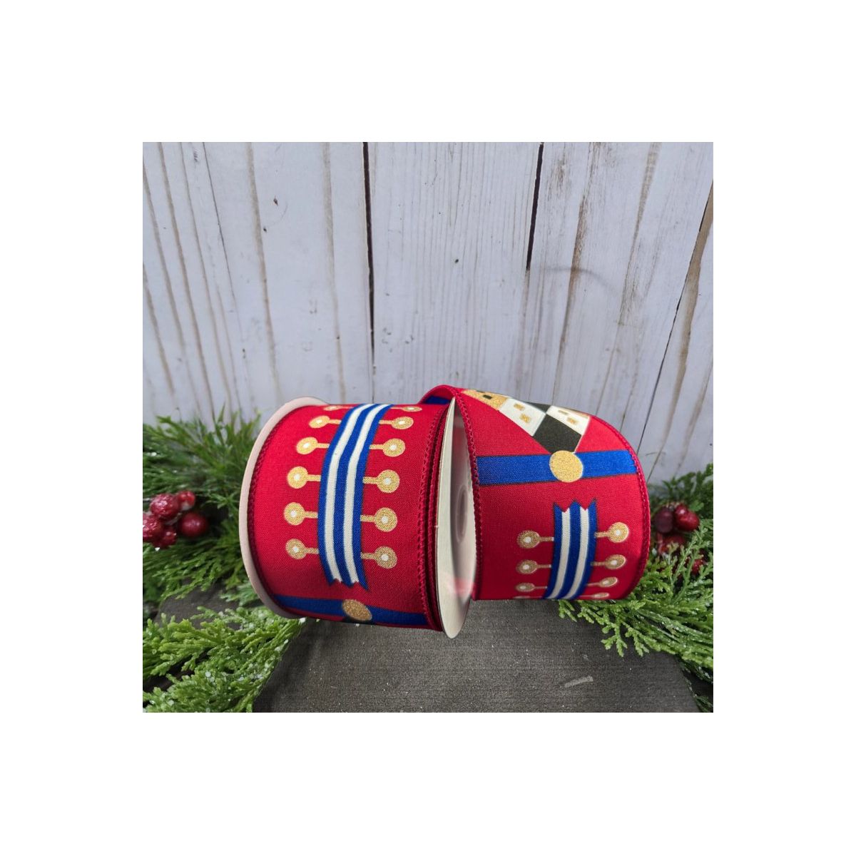 Shop For 2.5" Nutcracker Stripes Ribbon: Red, Blue and Green