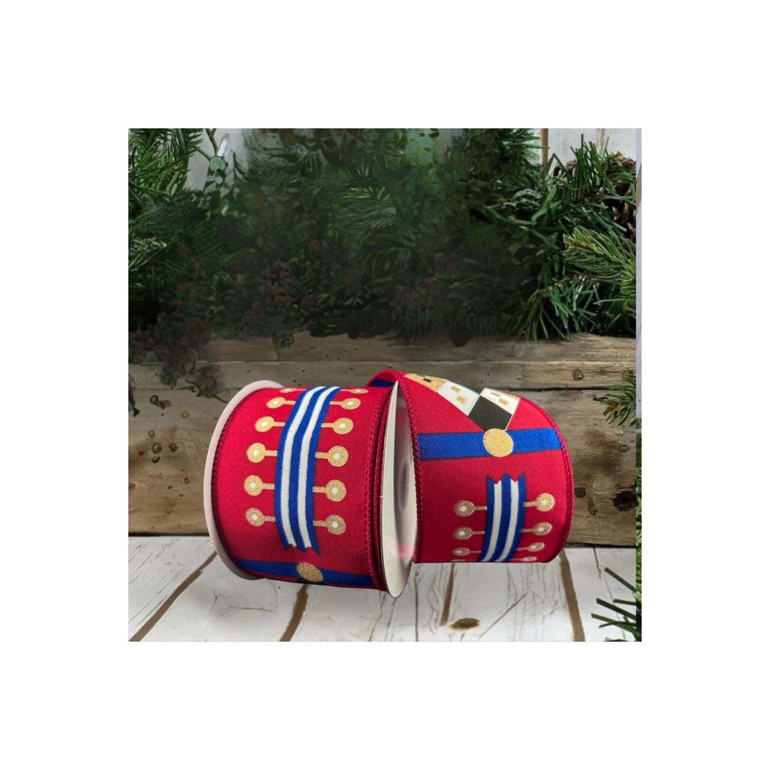 Shop For 2.5" Nutcracker Stripes Ribbon: Red, Blue and Green