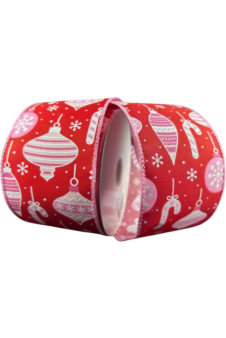 Shop For 2.5" Ornament Ribbon: Red, Pink, and White (10 Yards) 71410 - 40 - 44