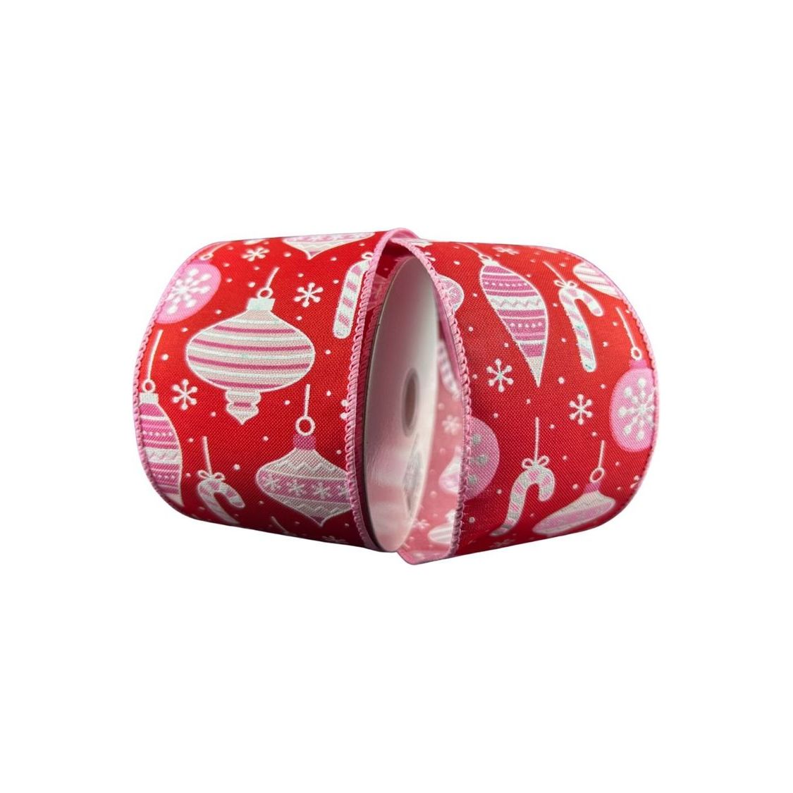 Shop For 2.5" Ornament Ribbon: Red, Pink, and White (10 Yards) at Michelle's aDOORable Creations