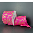 Shop For 2.5" Paisley Skull Halloween Ribbon: Fuchsia (10 Yards)