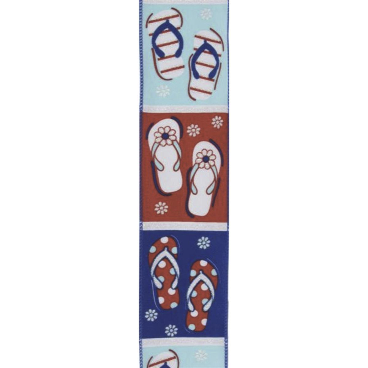 Shop For 2.5" Patriotic Flip Flop Ribbon: Red (10 Yard)