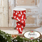 Shop For 2.5" Paw Print Royal Ribbon: Red & White (10 Yards)