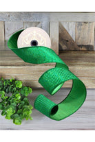 Shop For 2.5" Pleated Lame Ribbon: Green (10 Yards) at Michelle's aDOORable Creations