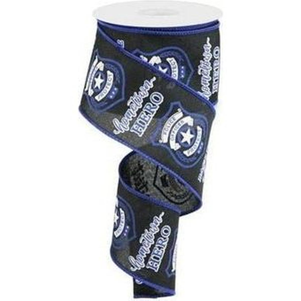 Shop For 2.5" Police Badge Ribbon: Black (10 Yards)