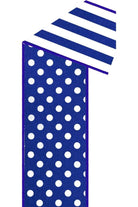 Shop For 2.5" Polka Dot Striped Fused Ribbon: Royal Blue (10 Yards)