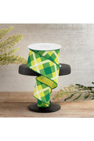 Shop For 2.5" Printed Plaid Ribbon: Yellow, Green, White (10 Yards)