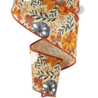 Shop For 2.5" Pumpkin Foliage Ribbon: Brown (10 Yards)