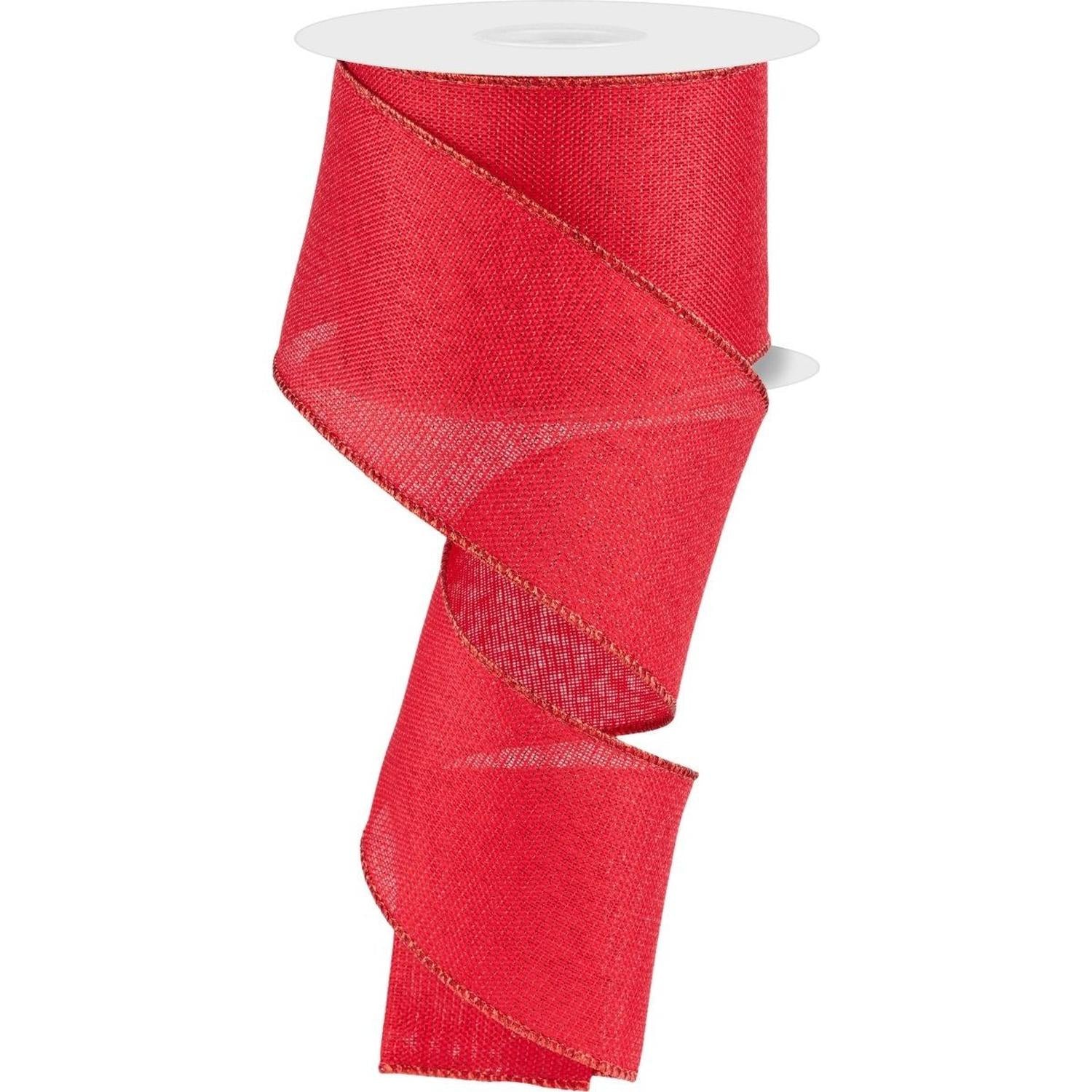 Shop For 2.5" Red Metallic Royal Canvas Ribbon (10 Yards)