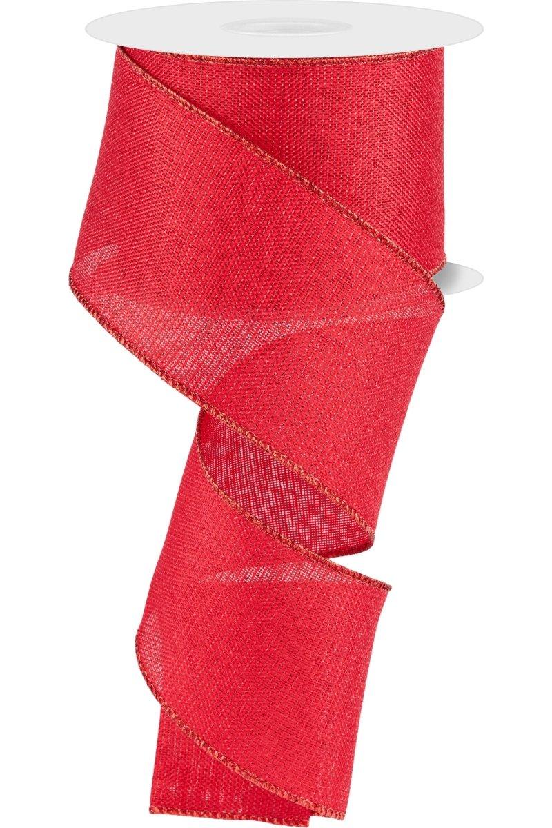 Shop For 2.5" Red Metallic Royal Canvas Ribbon (10 Yards)