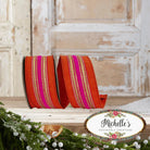 Shop For 2.5" Regal Stripe Trimming Dupioni Ribbon: Copper/Pink (5 Yards)