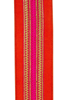 Shop For 2.5" Regal Stripe Trimming Dupioni Ribbon: Copper/Pink (5 Yards)