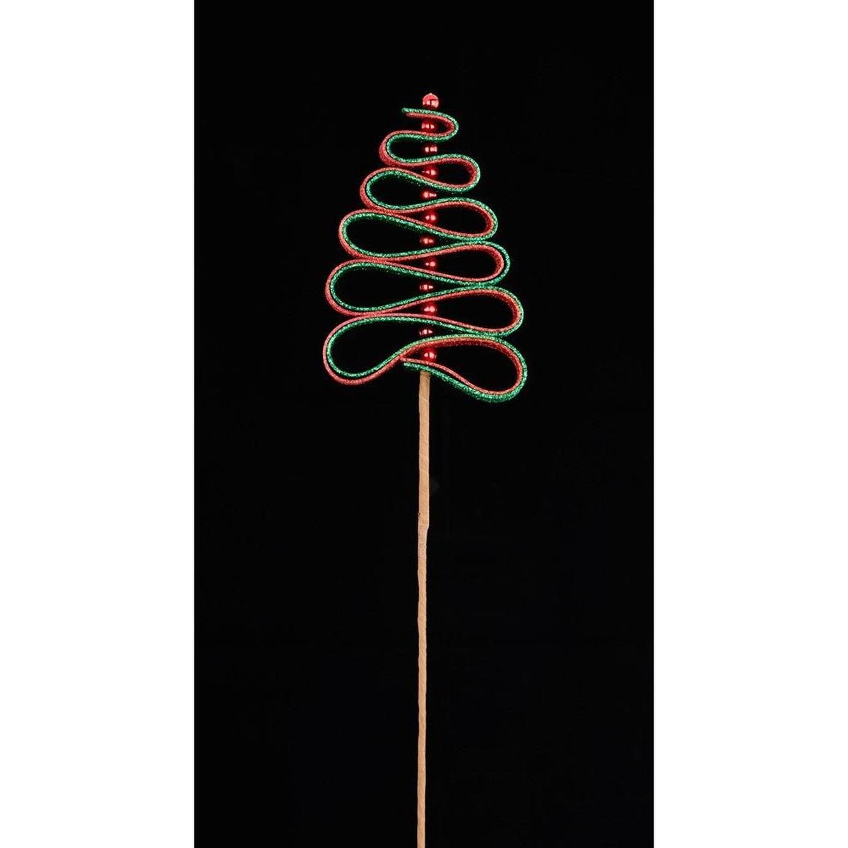 Shop For 25" Ribbon Candy Tree Stem: Red/Green