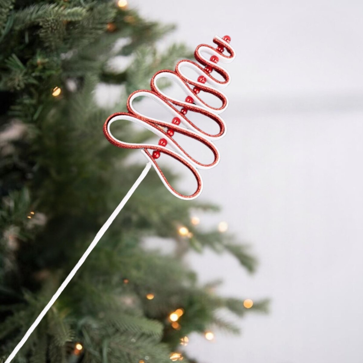 Shop For 25" Ribbon Candy Tree Stem: Red/White