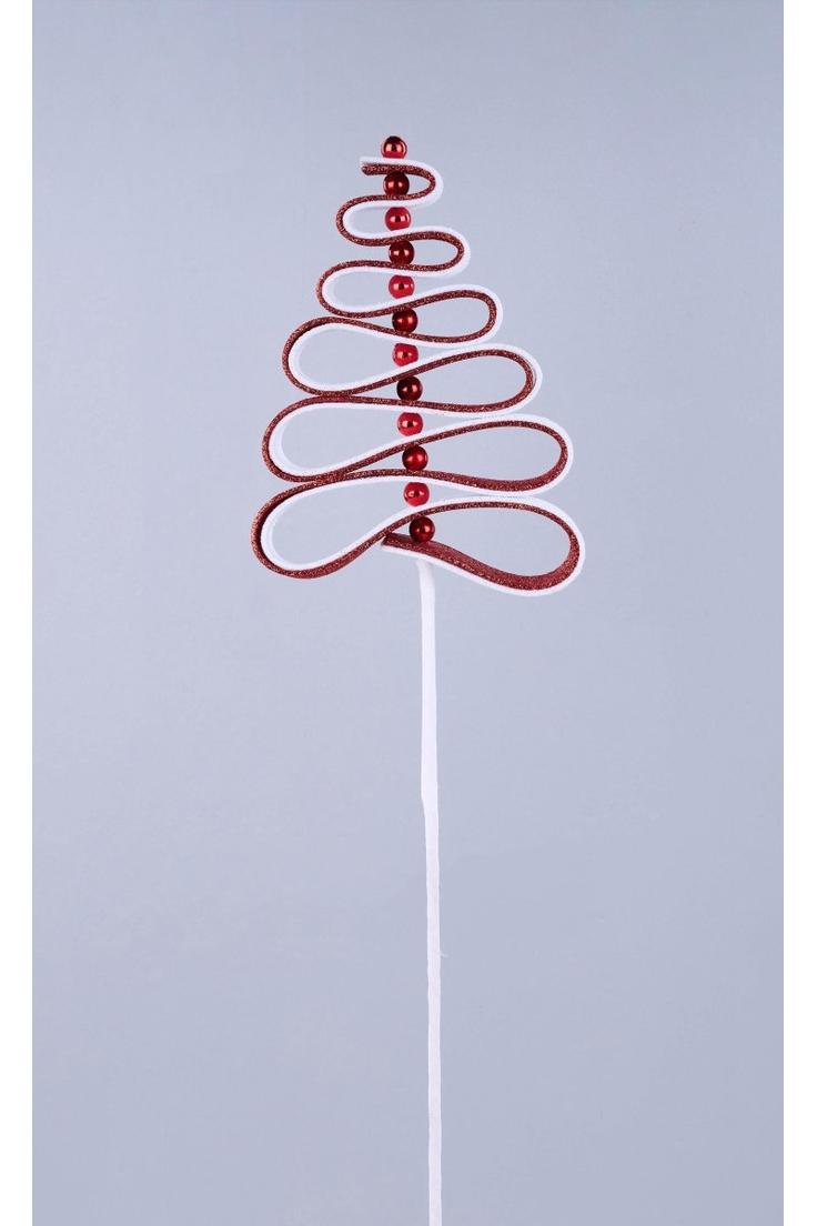 Shop For 25" Ribbon Candy Tree Stem: Red/White