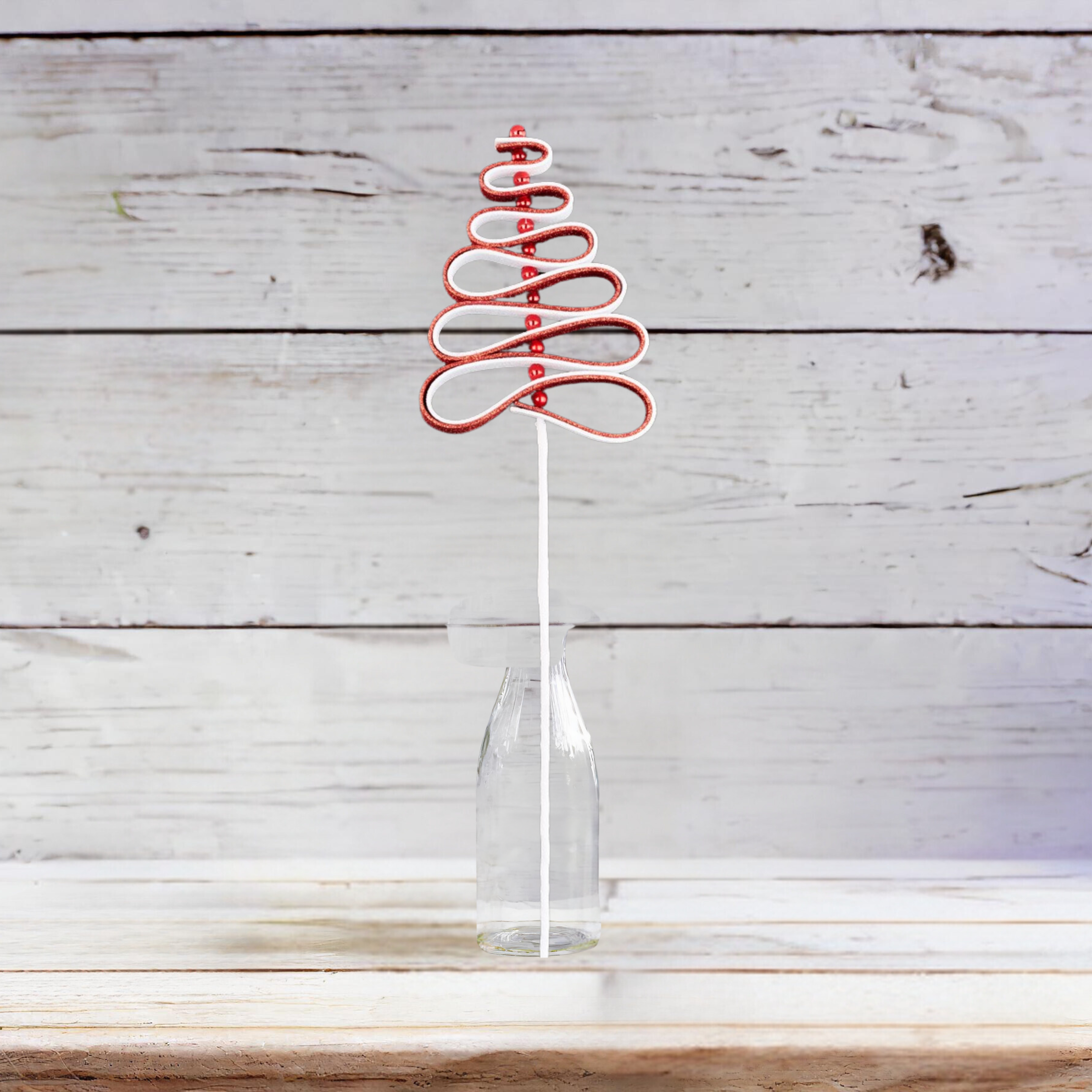 Shop For 25" Ribbon Candy Tree Stem: Red/White