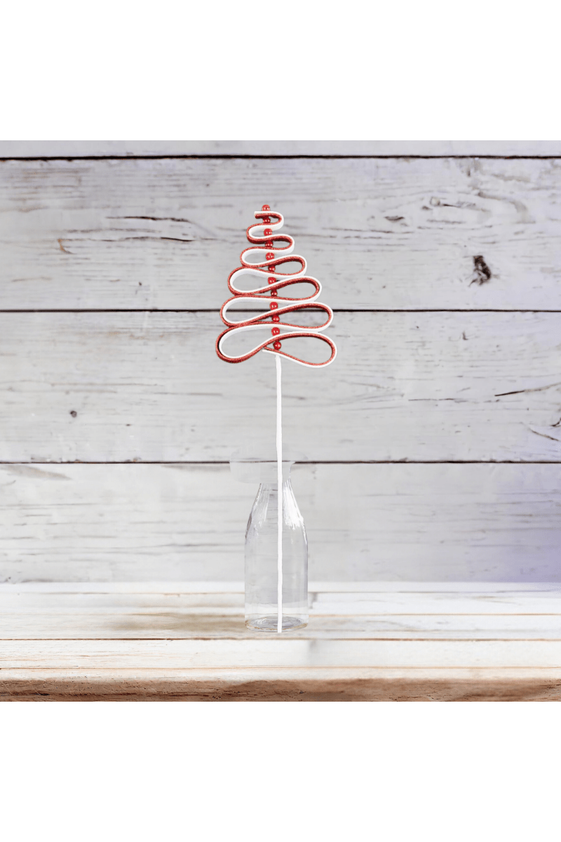 Shop For 25" Ribbon Candy Tree Stem: Red/White