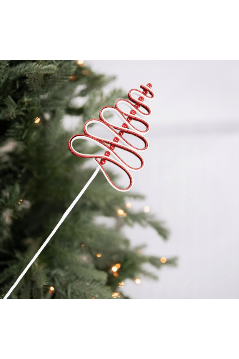 Shop For 25" Ribbon Candy Tree Stem: Red/White