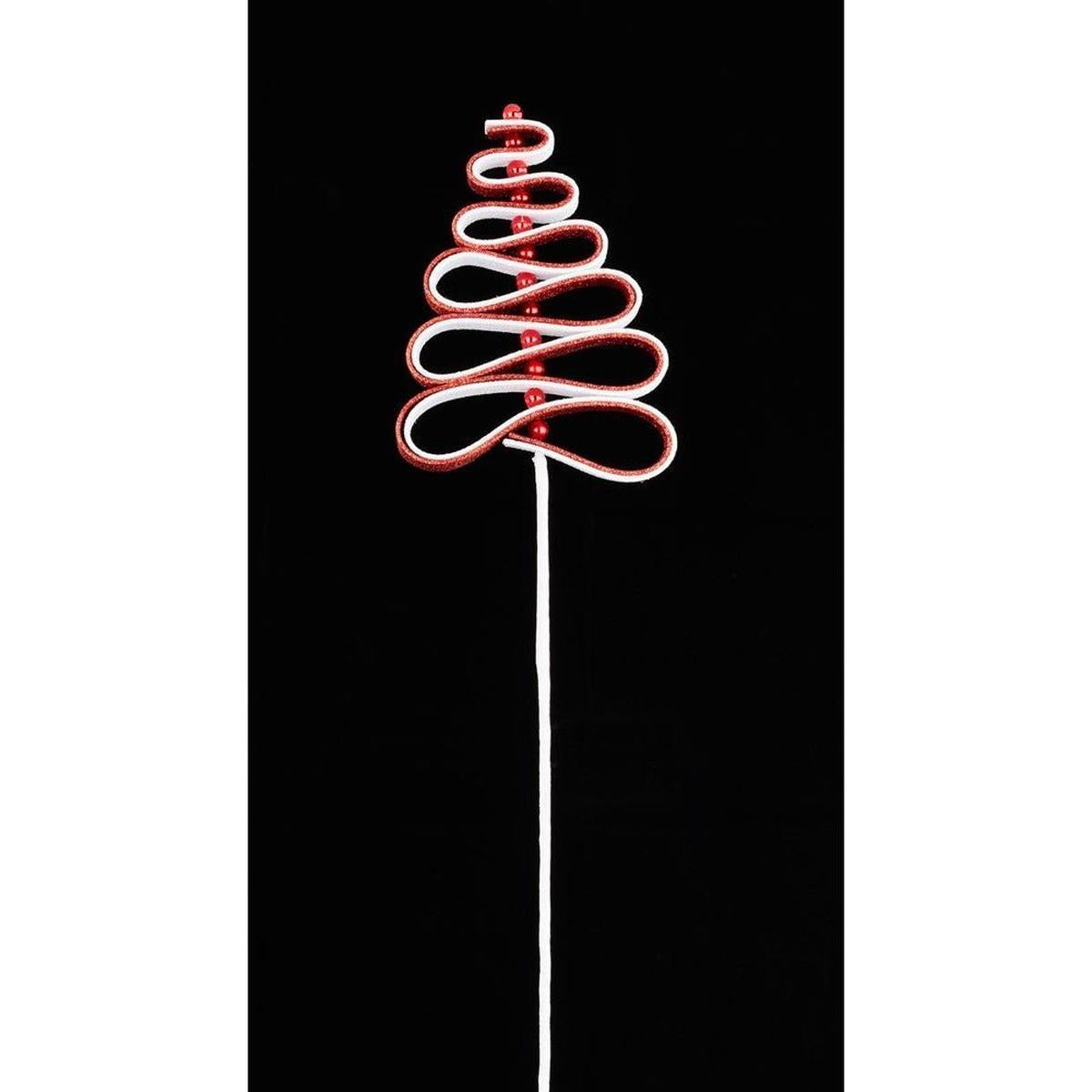 Shop For 25" Ribbon Candy Tree Stem: Red/White