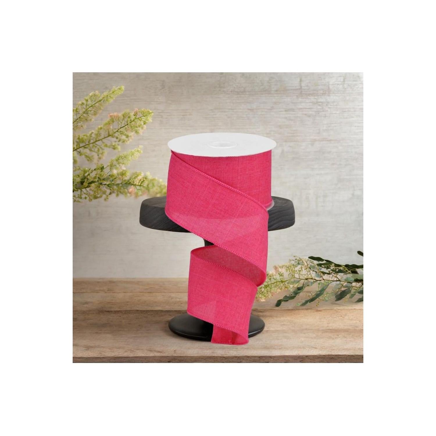 Shop For 2.5" Royal Burlap Ribbon: Hot Pink (10 Yards)