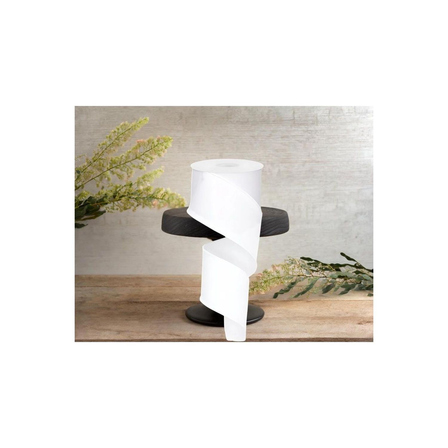 Shop For 2.5" Royal Burlap Ribbon: White (10 Yards)