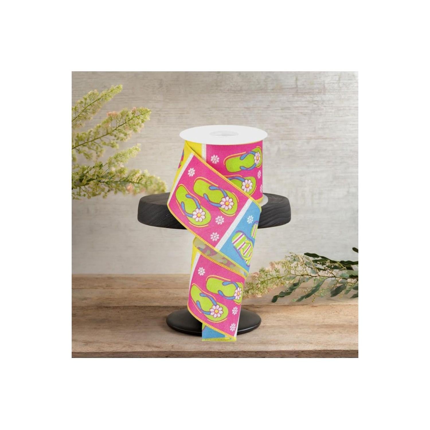 2.5" Royal Canvas Flip Flop Ribbon (10 Yard)