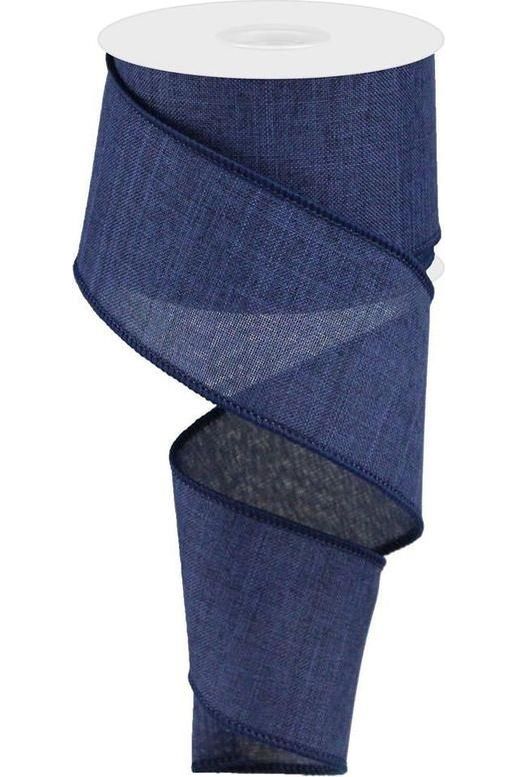 Shop For 2.5" Royal Canvas Ribbon: Navy Blue (10 Yards)