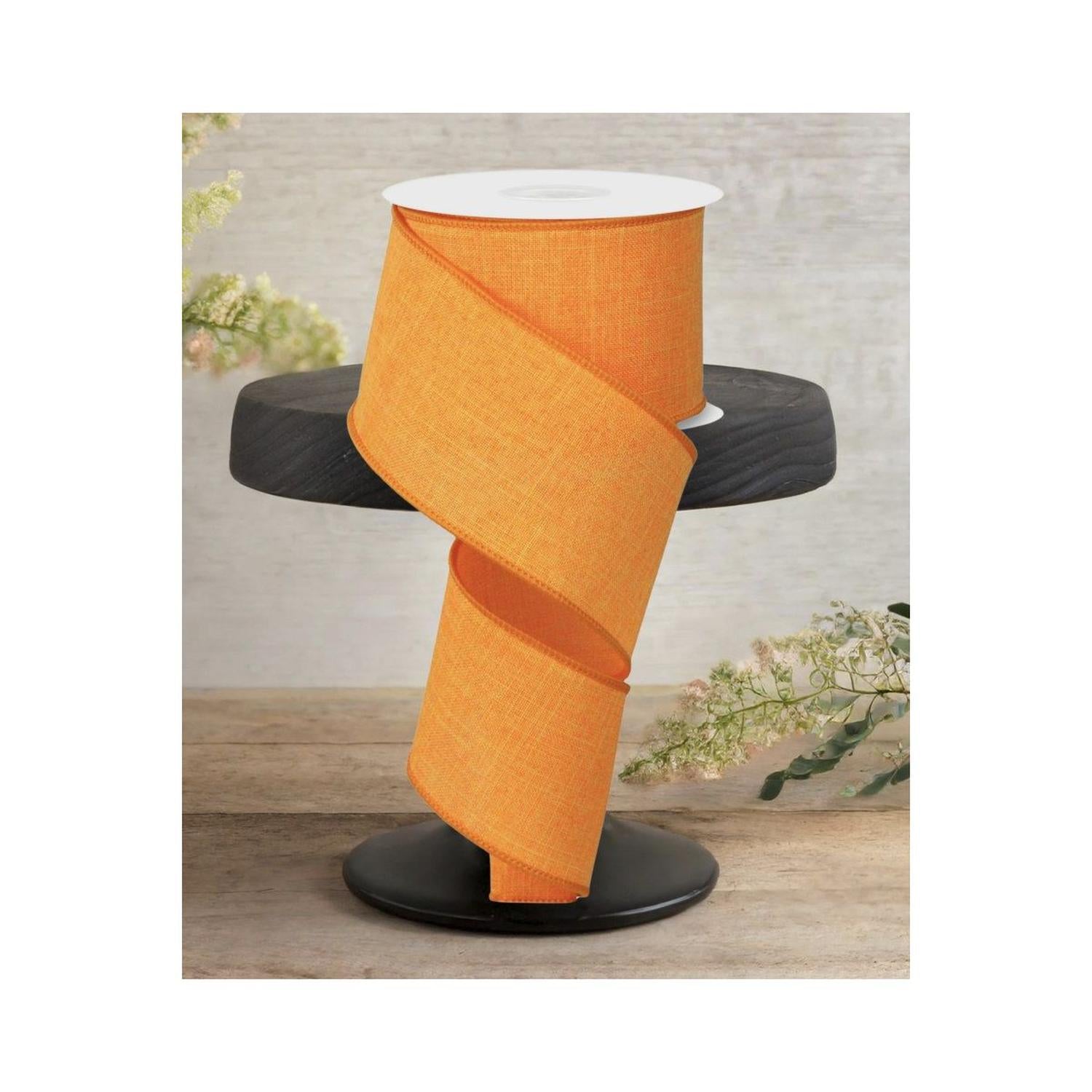 Shop For 2.5" Royal Canvas Ribbon: New Orange (10 Yards)
