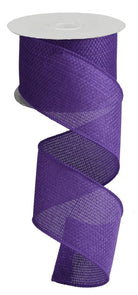 Shop For 2.5" Royal Faux Burlap Ribbon: Purple (10 Yards)