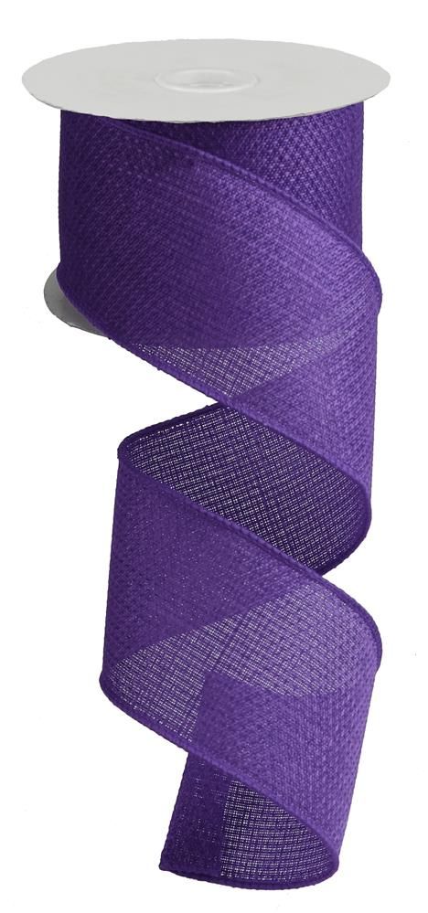 Shop For 2.5" Royal Faux Burlap Ribbon: Purple (10 Yards)