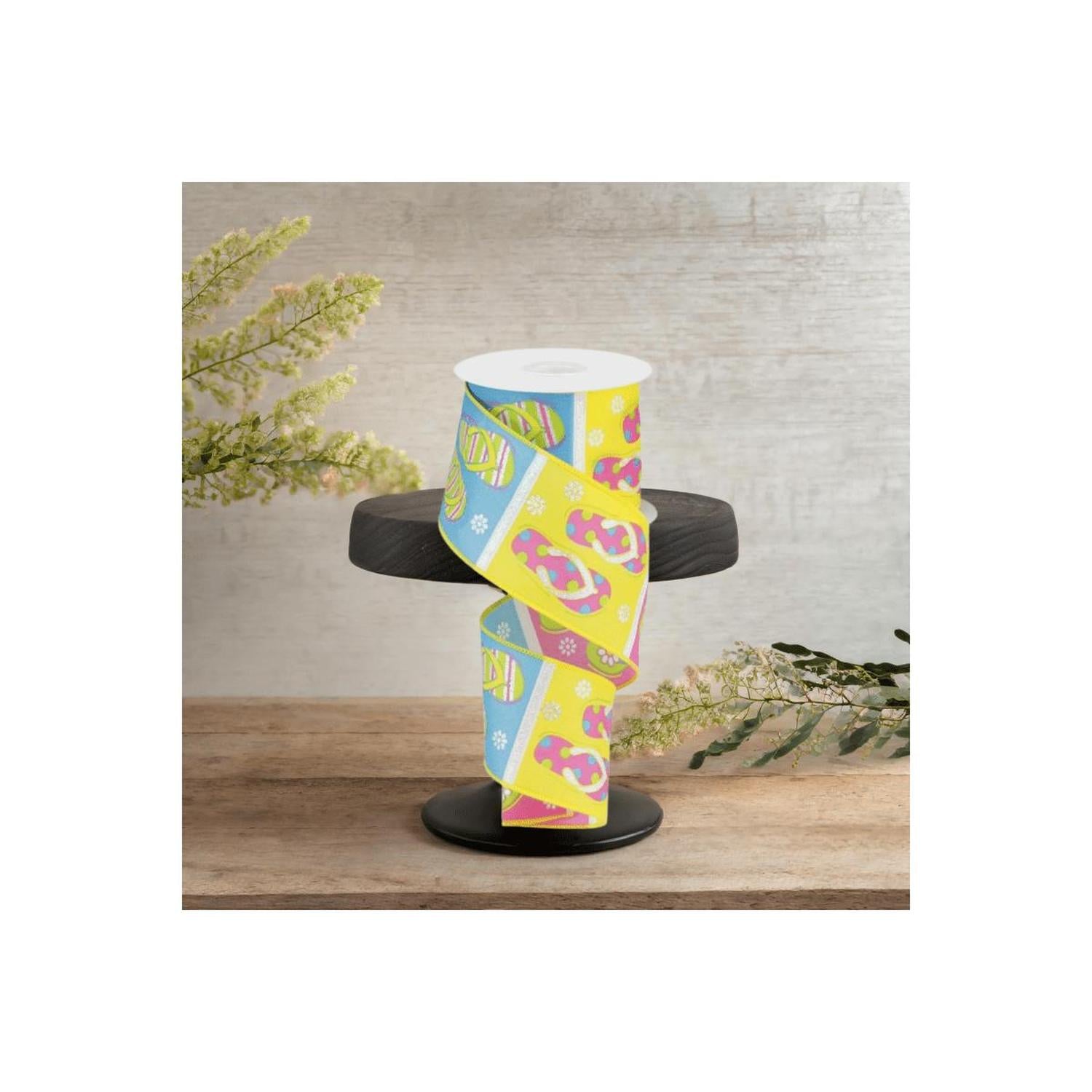 2.5" Satin Flip Flop Ribbon (10 Yard)