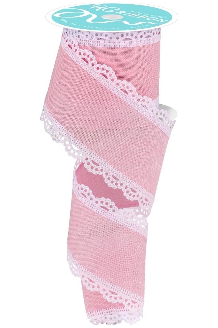 Shop For 2.5" Scalloped Edge Ribbon: Light Pink (10 Yard)