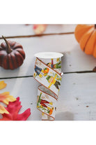 Shop For 2.5" Scarecrow Glitter Ribbon: White (10 Yards) at Michelle's aDOORable Creations