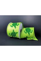 Shop For 2.5" Sea Turtle Ribbon: Lime (10 Yards)