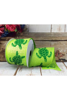 Shop For 2.5" Sea Turtle Ribbon: Lime (10 Yards)